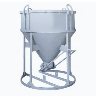 Бадья для бетона БН-0,75 стандарт лоток 1250x1250x1600