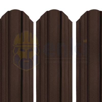 Забор штакетник металлический Константа (90 мм) МАТ Шоколадно-коричневый RAL 8017 МАТ