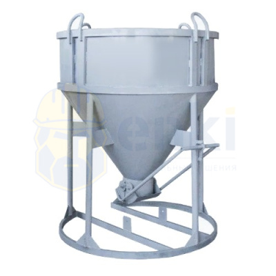 Бадья для бетона БН-2,0 стандарт лоток 1500x1500x2200