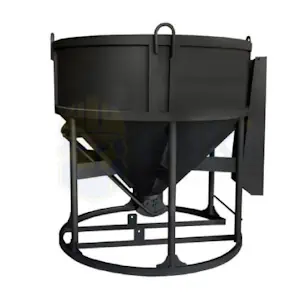 Бадья в аренду для бетона объемом 2,0 м³ 1750x1750x1850 низкая Аренда бадьи для бетона объемом 2,0 м³ 1750x1750x1850 низкой