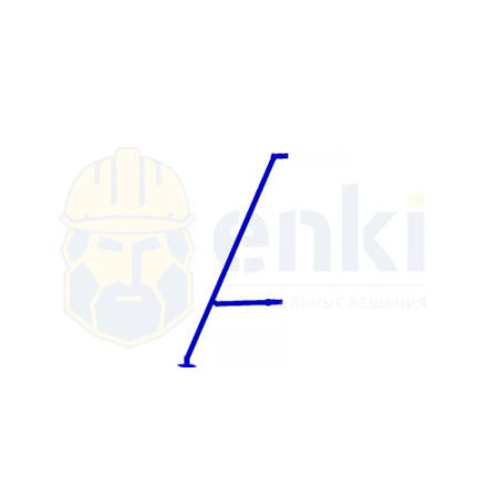 Пластина крепления стабилизирующей опоры для строительных лесов