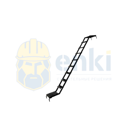 Лестница оцинкованная трап без поручня 3,0х2,0 м