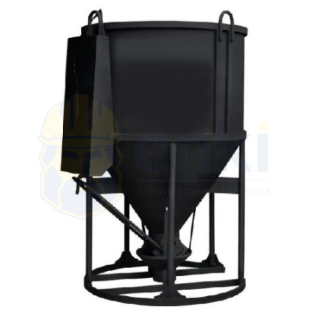 Бадья для бетона БН-2,0 стандарт лоток 1550x1550x2200