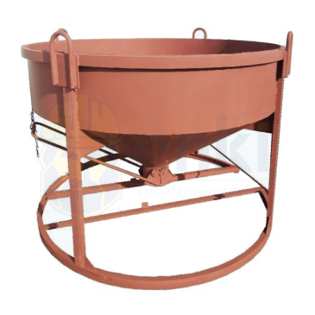 Бадья для бетона БН-2,0 низкая лоток 2060x2060x1600