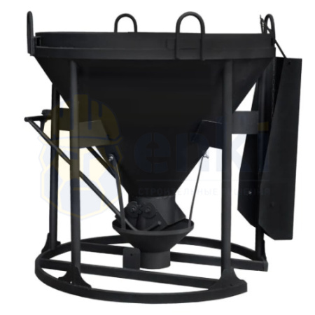 Бадья для бетона БН-0,5 стандарт лоток 1410x1410x1350